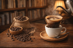 淹れたてのコーヒー